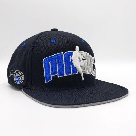 Adidas Orlando Magic Shadow Wool Fitted Hat Official NBA Cap Climalite Black S/M
